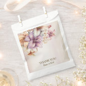 パーティー水彩ボホピンクエレガント花 フェイバーバッグ (クリップ留めされた状態)