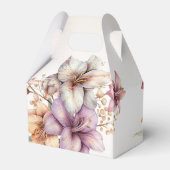 パーティー水彩ボホピンクエレガント花 フェイバーボックス (裏面サイド)