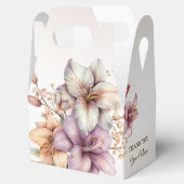 パーティー水彩ボホピンクエレガント花 フェイバーボックス (オープン)