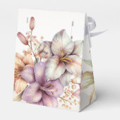 パーティー水彩ボホピンクエレガント花 フェイバーボックス (裏面サイド)