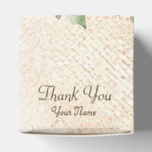 パーティー水彩桃白エレガント花 フェイバーボックス (上部)