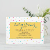 パーティー水玉模様招待状 招待状 (スタンド正面)