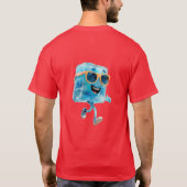 パーティー氷のキューブイラスト Tシャツ (裏面)