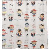 パーティー海賊カラフル動物シャワーカーテン シャワーカーテン (正面)