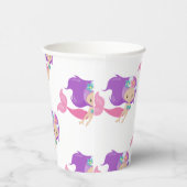 パーティー海賊ピンク人魚紙カップ 紙コップ (右)