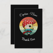 パーティー海賊少女フラットサンキューカード サンキューカード (正面/裏面)