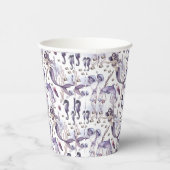 パーティー海賊水色の人魚イルカ 紙コップ (右)