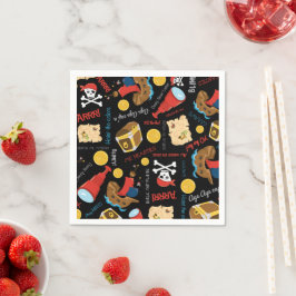 パーティー海賊用ナプキンズ スタンダードカクテルナプキン