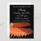 パーティー火炎リブ火災招待状 招待状 (正面/裏面)