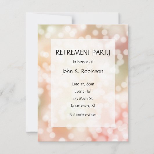 パーティー灯消却パーティの招待状 招待状 (正面)