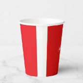 パーティー無地の赤、テンプレート 紙コップ (右)