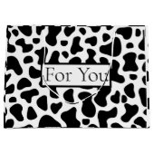 パーティー牛プリント ラージペーパーバッグ (正面)