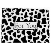 パーティー牛プリント ラージペーパーバッグ (裏面)