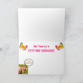 パーティー牛50種と素晴らしい誕生日 カード (内部)