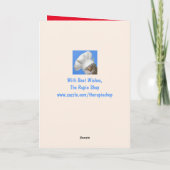 パーティー犬のケーキ誕生日 カード (裏面)