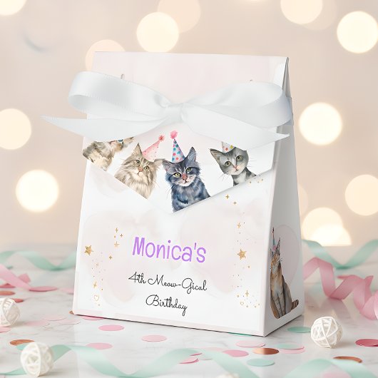 パーティー猫ニャーニャー子供の誕生日 フェイバーボックス