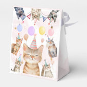 パーティー猫ニャーニャー子供の誕生日 フェイバーボックス (裏面サイド)