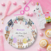 パーティー猫ニャーニャー子供の誕生日 ペーパープレート (パーティー)