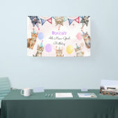 パーティー猫ニャーニャー子供の誕生日 横断幕 (トレードショー)