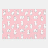 パーティー猫二包紙 ラッピングペーパーシート (正面2)