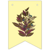 パーティー用の淡い黄色の花のバナー バンティングフラッグ (第3の旗)