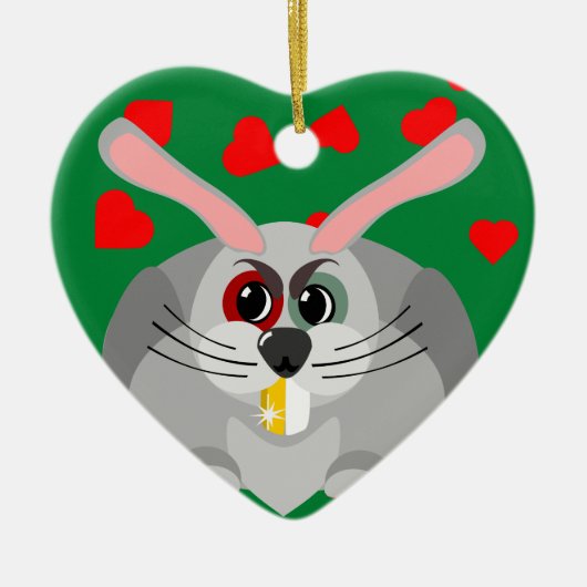 パーティー用の醜いセータースタイル セラミックオーナメント (正面)