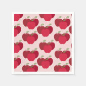 パーティー用アップルパターンカクテルナプキン スタンダードカクテルナプキン (正面)