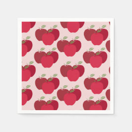 パーティー用アップルパターンカクテルナプキン スタンダードカクテルナプキン