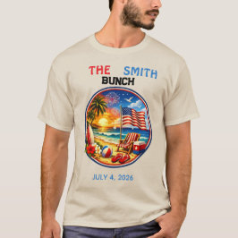 パーティー用アメリカンスタイルのリンクコーディネートTシャツ Tシャツ