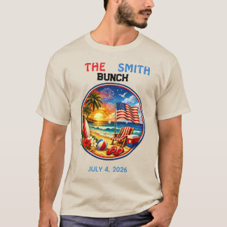 パーティー用アメリカンスタイルのリンクコーディネートTシャツ Tシャツ