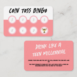 パーティー用ビンゴカード飲みゲーム 名刺