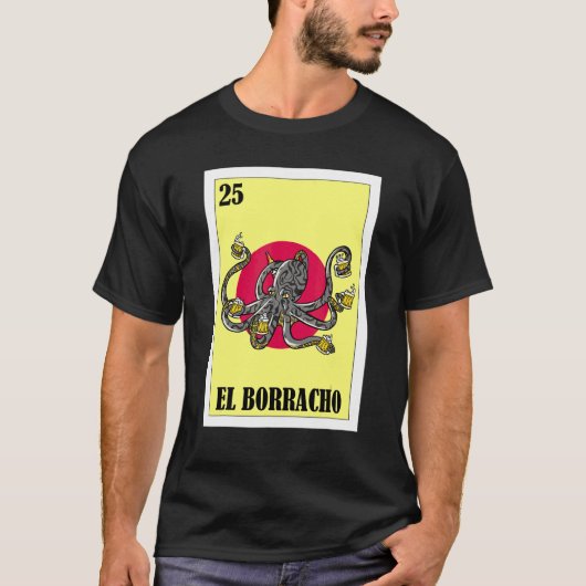 パーティー用メキシコデザイン タコ Tシャツ (正面)