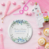 パーティー用品食器洗礼男の赤ちゃん ペーパープレート (パーティー)