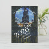 パーティー用品 オリジナルイメージカスタム 2026 1 2 3 4 5 招待状 (スタンド正面)