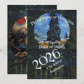 パーティー用品 オリジナルイメージ カスタム 2026 1 2 3 4 5 招待状 (正面/裏面)