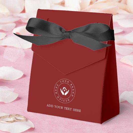 パーティー用品 カスタムロゴ＆テキスト パッケージング フェイバーボックス (ウェディング)
