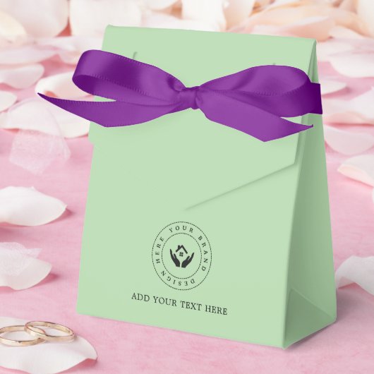 パーティー用品 カスタムロゴ＆テキスト パッケージング フェイバーボックス (ウェディング)