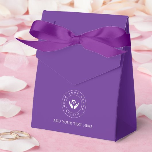 パーティー用品 カスタムロゴ＆テキスト パッケージング フェイバーボックス (ウェディング)