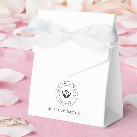 パーティー用品 カスタムロゴ＆テキスト パッケージング フェイバーボックス (ウェディング)