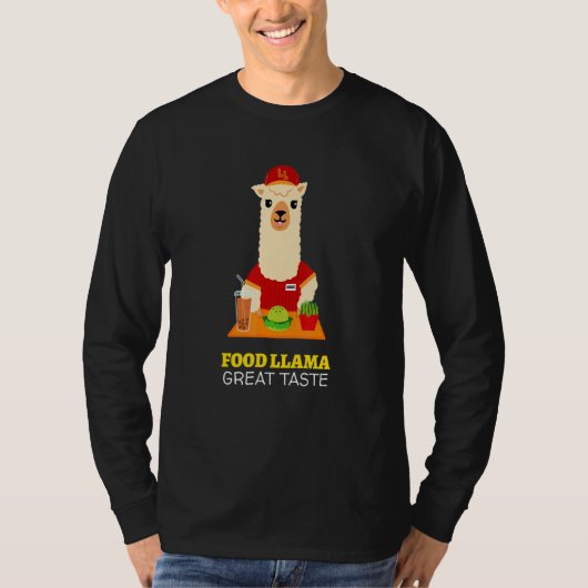 パーティー用帽子ミーム付き食品ラマ及び食品 Tシャツ (正面)
