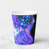 パーティー白熱［赤熱］光を放つリボンのストリーマーの死の日 紙コップ (左)