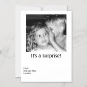 パーティー磁気招待状を持つ マグネット招待状 (正面)