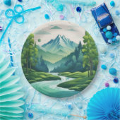 パーティー紙プリーツ ペーパープレート (パーティー)