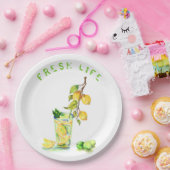 パーティー紙プレートとレモンジュースクール飲料 ペーパープレート (パーティー)