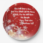 パーティー紙プレート彼女は息子のクリスマス7" ペーパープレート (正面)