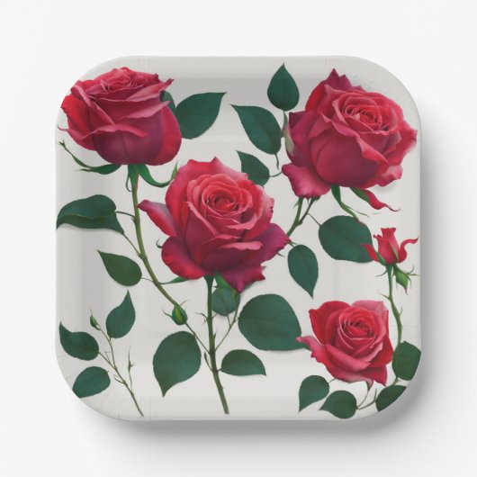 🎉パーティー紙プレート鮮やか- & Dispossible! ペーパープレート (正面)