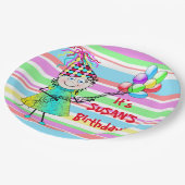 パーティー紙プレート – パーソナライズ – パーティー時間! ペーパープレート (アングル)