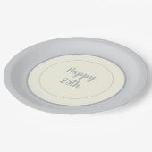 パーティー紙中国ルック25周年記念 ペーパープレート (アングル)