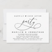 パーティー結婚の後ずっと喜んで駆け落ち 招待状 (正面)