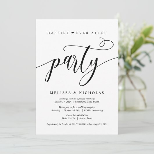 パーティー結婚の後は幸いにも 招待状 (スタンド正面)